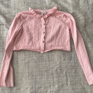 🎀Janie and Jack Crop Pink Sweater